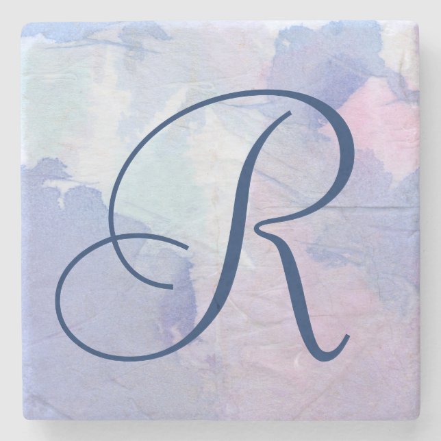 Monogrammm | Nordlichter II Steinuntersetzer (Vorderseite)