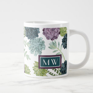 Monogrammm   Pflanze Happy Collection Succulent Pa Jumbo-Tasse