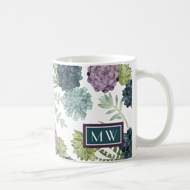 Monogrammm | Pflanze Happy Collection Succulent Pa Kaffeetasse (Rechts)