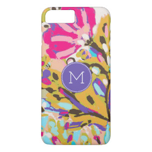 Monogrammm Rosa Boho Floral I Case-Mate iPhone Hülle