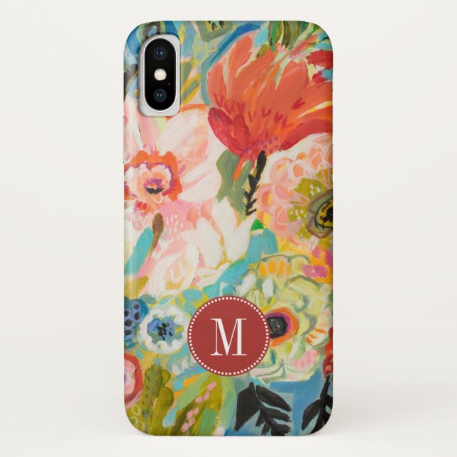 Monogrammm | Secret Garden Floral III Case-Mate iPhone Hülle (Rückseite)