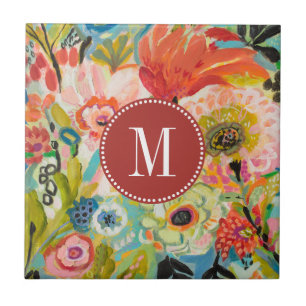 Monogrammm  Secret Garden Floral III Fliese