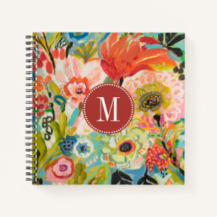 Monogrammm   Secret Garden Floral III Notizbuch