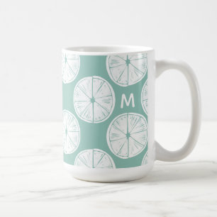 Monogrammm   Taco über Liebe   Aquamarines Limones Kaffeetasse