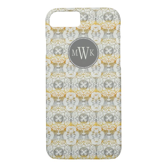 Monogrammm | Tapestry Rosette II Case-Mate iPhone Hülle (Rückseite)