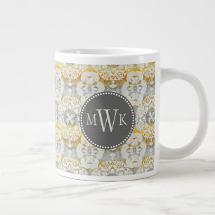 Monogrammm   Tapestry Rosette II Jumbo-Tasse