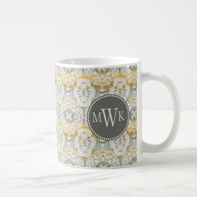 Monogrammm | Tapestry Rosette II Kaffeetasse (Rechts)