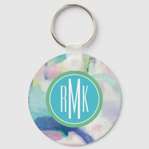 Monogrammm Trial und Airy Bright Schlüsselanhänger
