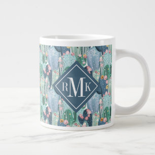 Monogrammm  Weiches Patel-Kakteen Jumbo-Tasse