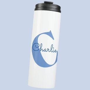 Monogrammname Moderne Typografie Thermosbecher