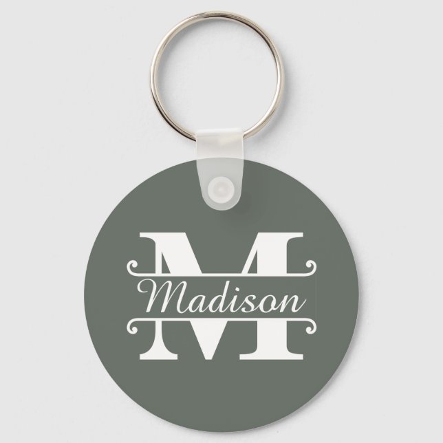 Monogrammname Schlüsselanhänger (Vorderseite)