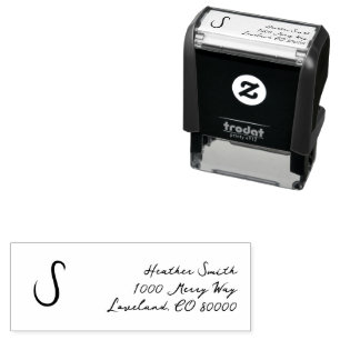 Monogrammschrift Permastempel