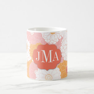 MonogrammZinnia Kaffeetasse