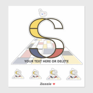 Monographie des Sublime Neoplasticismus Art. Buchs Aufkleber