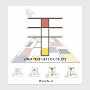 Monographie des Sublime Neoplasticismus Art. Buchs Aufkleber