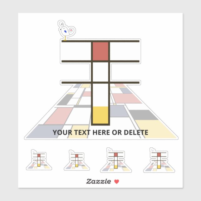 Monographie des Sublime Neoplasticismus Art. Buchs Aufkleber (Blatt)