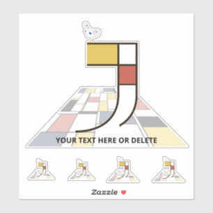 Monographie des Sublime Neoplasticismus Art. Buchs Aufkleber