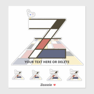 Monographie des Sublime Neoplasticismus Art. Buchs Aufkleber