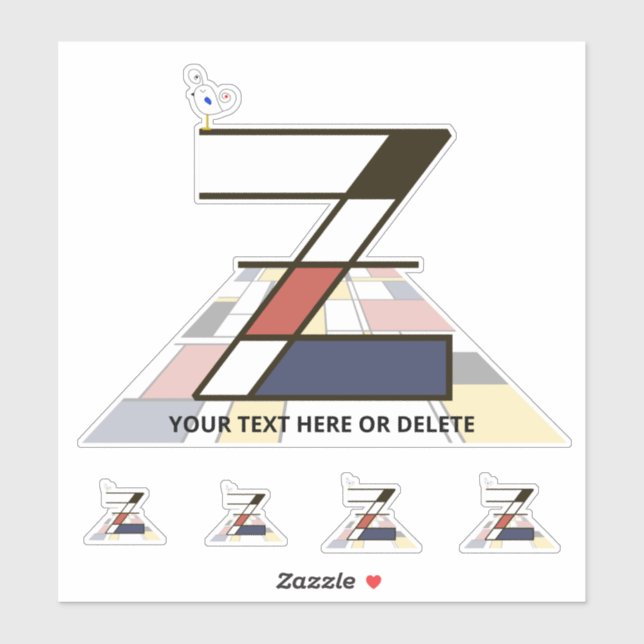 Monographie des Sublime Neoplasticismus Art. Buchs Aufkleber (Blatt)