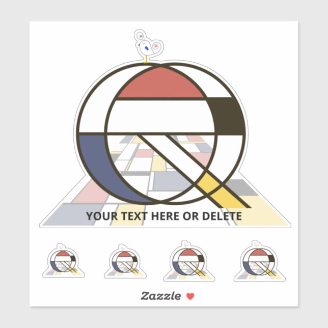 Monographie des Sublime Neoplasticismus Art. Buchs Aufkleber (Blatt)