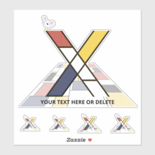 Monographie des Sublime Neoplasticismus Art. Buchs Aufkleber