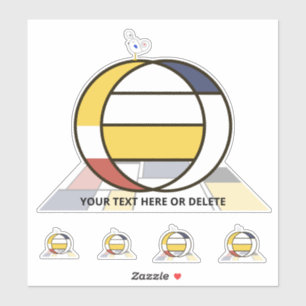 Monographie des Sublime Neoplasticismus Art. Buchs Aufkleber