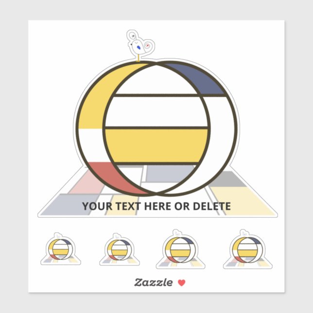 Monographie des Sublime Neoplasticismus Art. Buchs Aufkleber (Blatt)