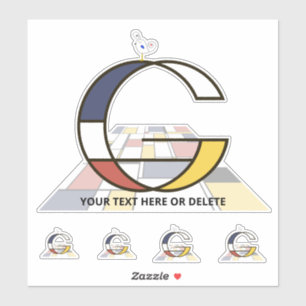 Monographie des Sublime Neoplasticismus Art. Buchs Aufkleber