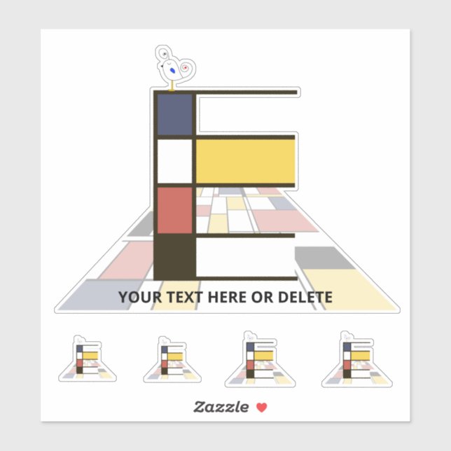 Monographie des Sublime Neoplasticismus Art. Buchs Aufkleber (Blatt)