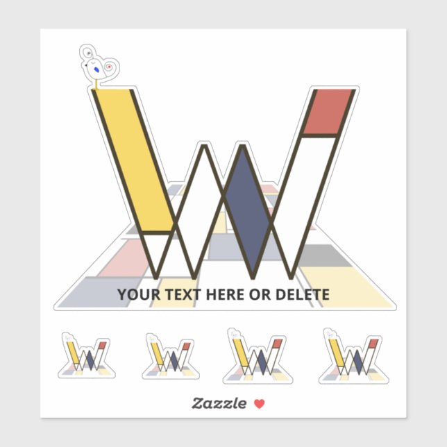 Monographie des Sublime Neoplasticismus Art. Buchs Aufkleber (Blatt)