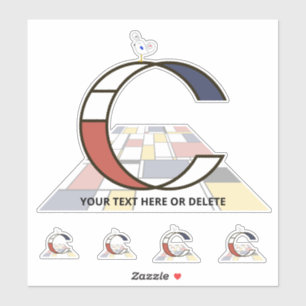 Monographie des Sublime Neoplasticismus Art. Buchs Aufkleber