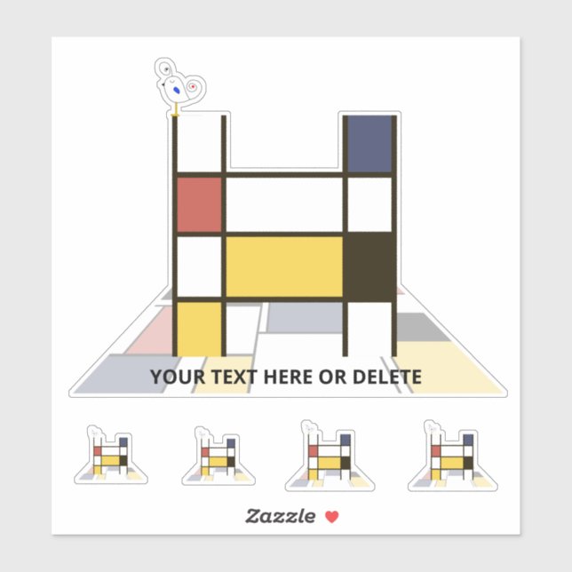 Monographie des Sublime Neoplasticismus Art. Buchs Aufkleber (Blatt)