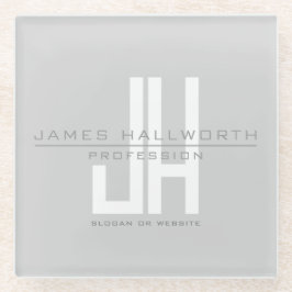 Monographie | Grau Glasuntersetzer