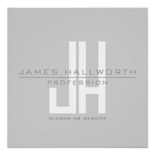 Monographie   Grau Poster