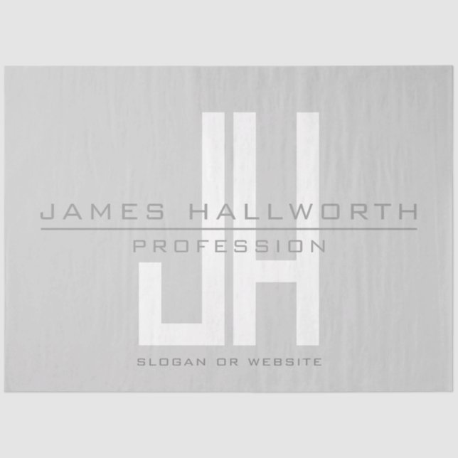 Monographie | Grau Seidenpapier (Vorderseite)