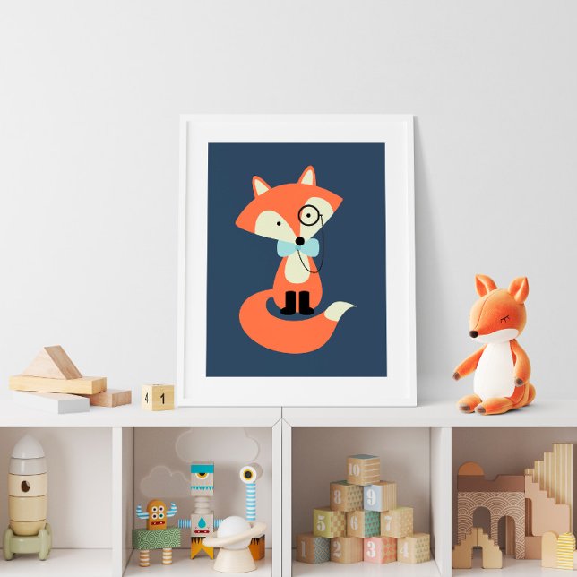 Monokel-Hipster-Rotfuchs Poster (Von Creator hochgeladen)