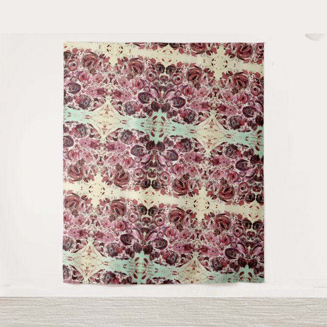 monokromatisch leidenschaftlich wandteppich (Vorderseite)