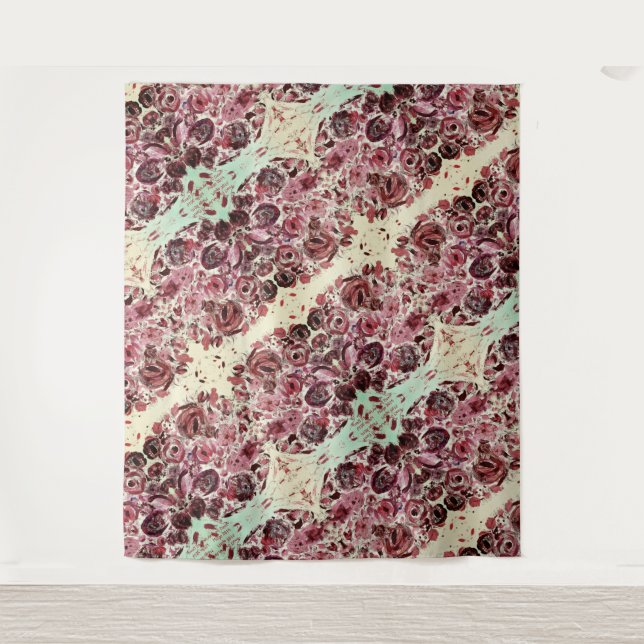 monokromatisch leidenschaftlich wandteppich (Vorderseite)