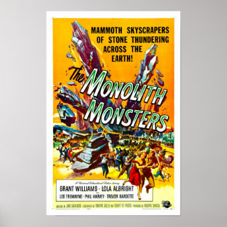 Monolith Monsters Vintages Filmplakat Poster