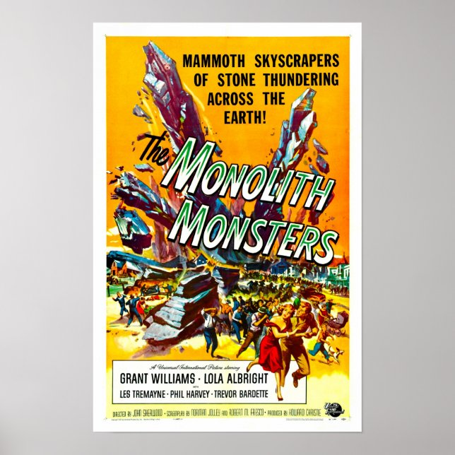 Monolith Monsters Vintages Filmplakat Poster (Vorne)