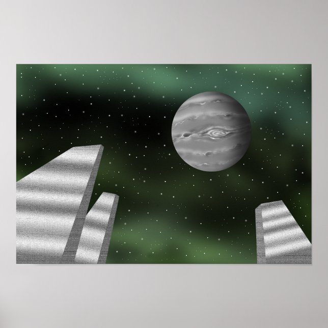 Monolithe und Riesenplaneten. Poster (Vorne)