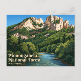 Monongahela National Forest USA Postkarte