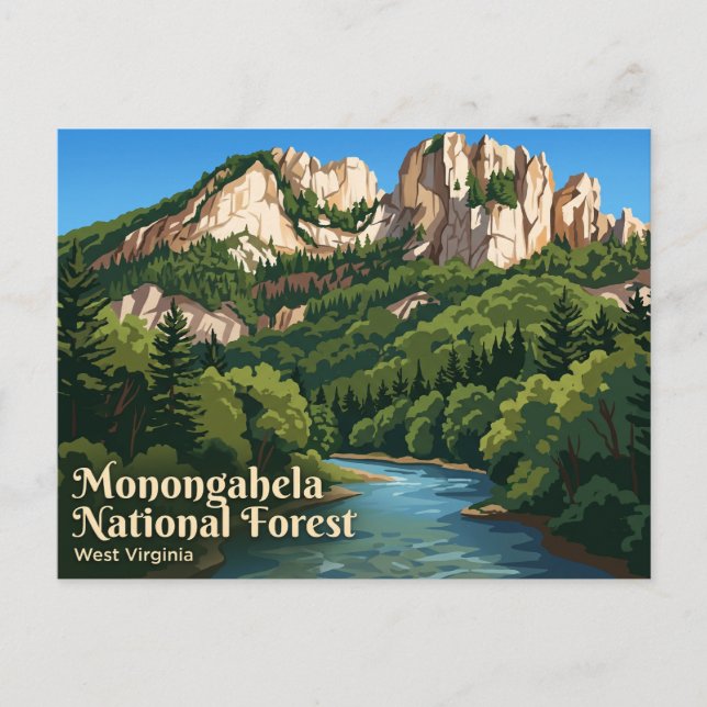 Monongahela National Forest USA Postkarte (Vorderseite)