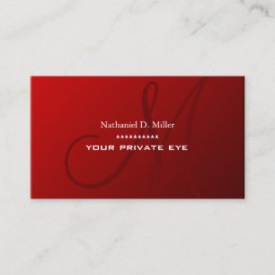 Monongramm Visitenkarte