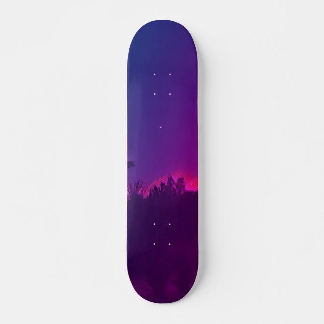 Mononoke Sunset Skateboard (Vorne)