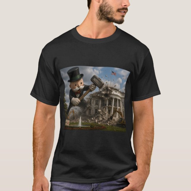 Monopole zerstören Amerika T-Shirt (Vorderseite)