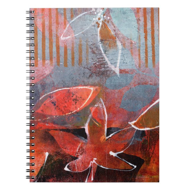 Monoprint Gelli Plate 011 Notizblock (Vorderseite)