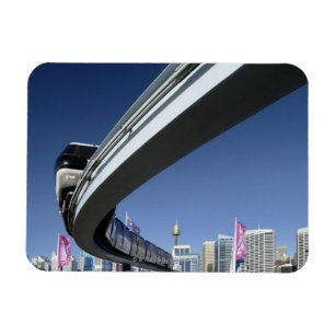 Monorail in Darling Harbour, Sydney, Australien Magnet