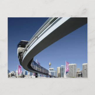Monorail in Darling Harbour, Sydney, Australien Postkarte