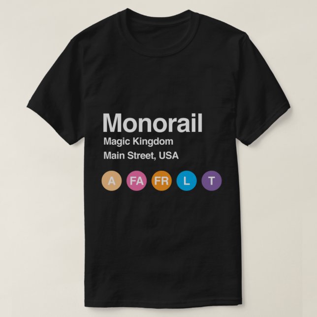 Monorail Subway Classic T-Shirt (Design vorne)